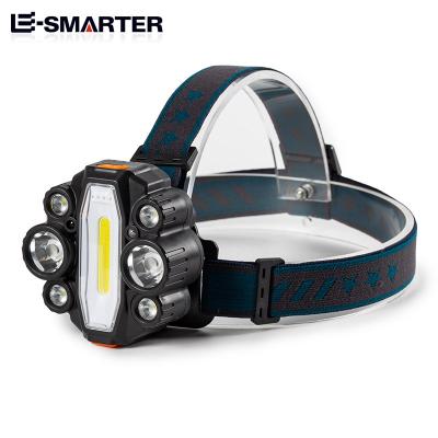 China Multifunctional Induction Mode Sensor Induction Mode 90 Degree Adjustable Emergency Camping Headlamp 18650 Headlamp Flashlight for sale