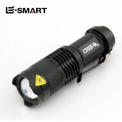 China Zoomable Led Mini Torch Super Bright 14500 Baterry Zoomable Focus Sk68 Lightweight Portable Adjustable Aluminum Led Torch UV Flashlight for sale