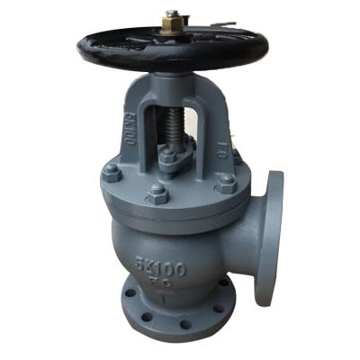 China General Marine Cast Iron Angle Valves JIS F7308 10K for sale