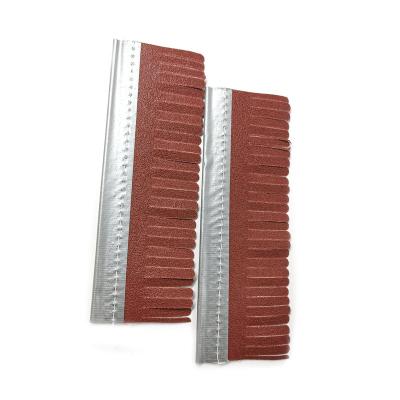 China Customized Woodworking Industry Abrasive Sand Material Cloth Strip Polishing Brush For Furniture for sale