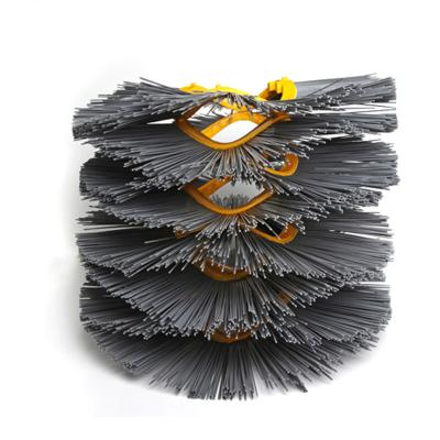 China Track Cleaning Broom Parts Rotary Wafer Ring Sweeping Brush for sale