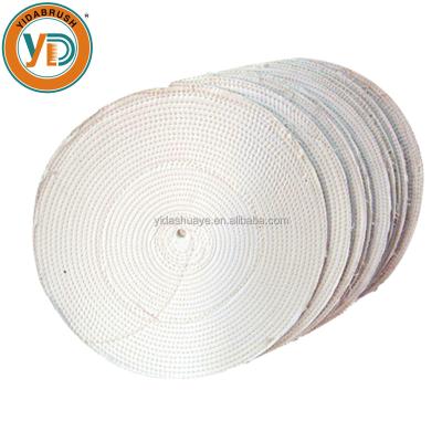 China China Suppliers White Cotton Cloth Loose Fin Polishing Buffing Wheel For Shoe Making Tool In Factory for sale