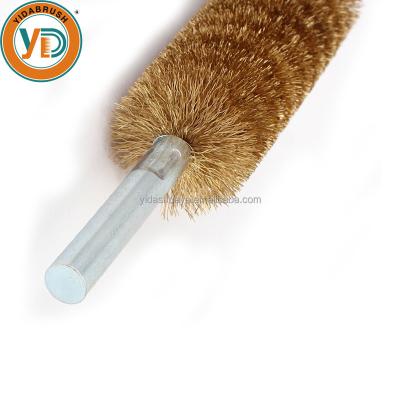 China Polishing pipe cleaning twisted copper wire wire brush for sale