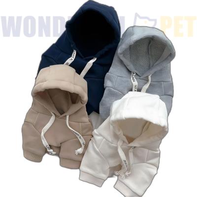 China Stocked WonderfulPet Funny Christmas Sweater Leisure Sports Style Plain Clothing Pet Dog Hoodies for sale