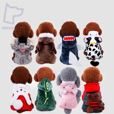 China Sustainable Wonderfulpet Husky Dog Wholesale Funny Luxury Elk Cow Warm Costume Pet Dog Clothes for sale