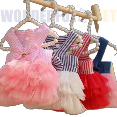 China Sustainable WonderfulPet Dog Dresses for Small Dogs Cute Girl Female Dog Dress for Girls Puppy Shirt Skirt Doggie Dresses Pet Summer Clothes for sale