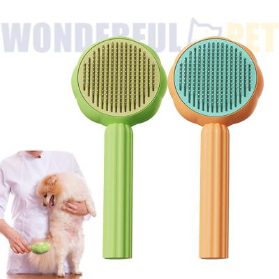 China Sustainable Wonderfulpet Wash-free Pet Hair Removal Cleaning Brush Dog Cat Hair Removal Comb Pet Grooming Products Cat Dog Deshedding Brush for sale