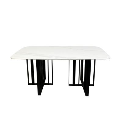 China COMODA Home Dining Set Portable Luxury Ceramic Marble Top Optional Dining Table mesa del comedor for sale