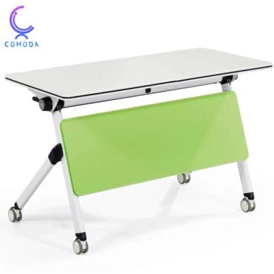 China COMODA conference room portable office meeting place foldable foldable desk forming table large size rectangular for sale