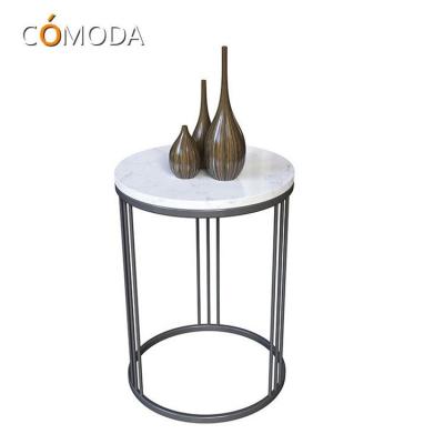 China Replace Heavy Marble Stone Hot Selling Modern Living Room Furniture Sintered Stone Coffee Tables Side Tables With Black Stainless SteelFrame for sale