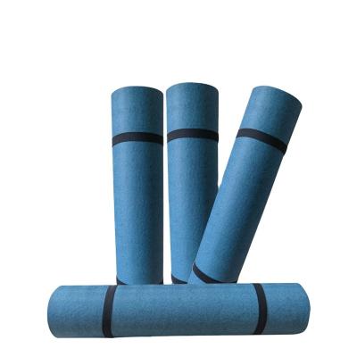 China Modern Blue Yoga Mat Sports Thickened Comfortable Mat Stable Shock Absorbing Durable Mat for sale