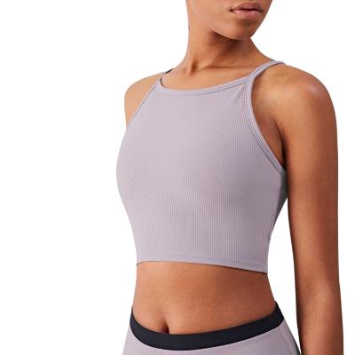 China Factory Wholesale Breathable Rib Fabric Gym Fitness Sets Women's Workout Apparel Women's Bras Bra Sport for sale