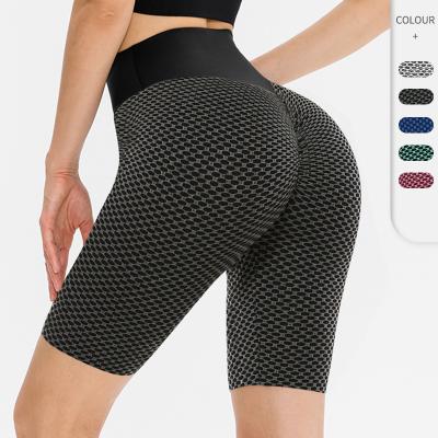 China Sustainable Fast Delivery Biker Shorts Sport Tracksuit Running Bubble Butt Shorts Sports Half Bubble Pants Womens for sale