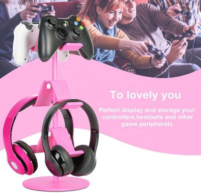 China Pink Anti-Slip Game Imagination Storage Stand A Accessory Holder For A Variety Of Game Controllers Earphone Game Controller Holder for sale