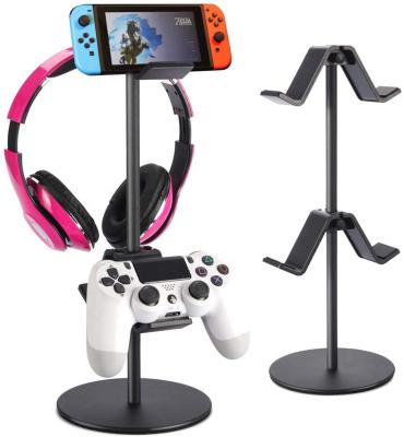 China Controller Holder, Game Controller Stand Holder Storage Holder Organizer Gamepad with Multiple Height and Direction Adjustable Headset for sale