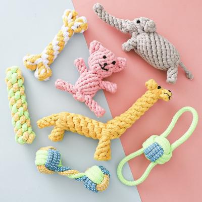 China Kabel het Bijten het Tandenpuppy kauwt Speelgoed voor het Verlichten van Beste Verveling kauwt Speelgoed voor Kleine Puppy Te koop