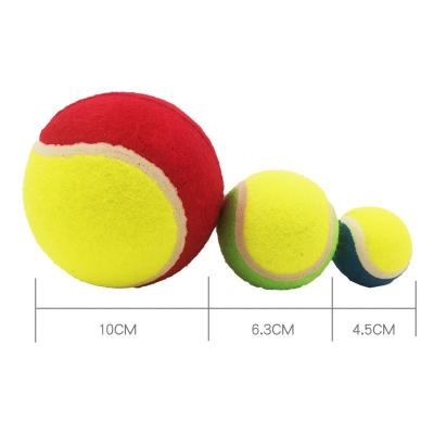 China Los juguetes grandes del animal doméstico del perro del perro del perro medio seguro de goma de las pelotas de tenis se muerden Toy Ball de entrenamiento en venta