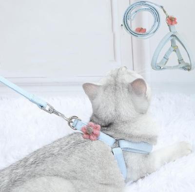 China Adjustable Cat Lead Harness Universal Cat Leash And Harness For Cats for sale