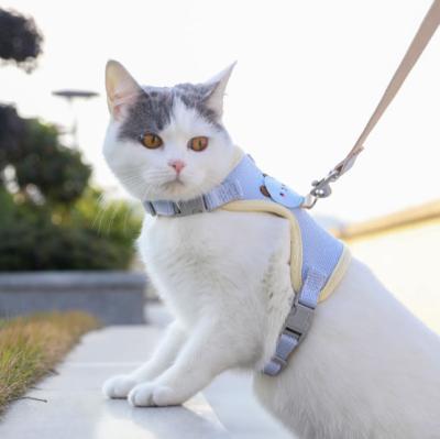 China Adjustable Reflective Breathable Cat Harness Belt For Small Medium Large Kitten for sale