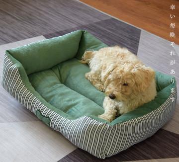 China Machine Washable High Elastic PP Cotton Dog Beds For Medium Large Multiple Dogs for sale