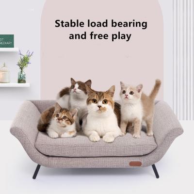 China Het linnen Gray Cat Bed Can Be Used als Huisdierenbed krast het hele jaar door het Bestand Nest van Beet Bestand Cat Easy To Clean Dog Te koop