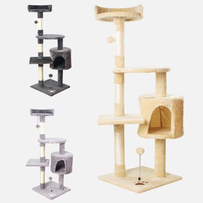 China Wood Fluff Cat Christmas Tree Cute Moonlight Cat Climbing Frame for sale