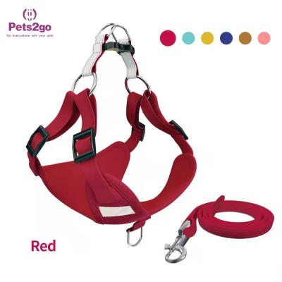 China Small Medium Sized Vest Type Nylon 200g Pet Harness Leash for sale