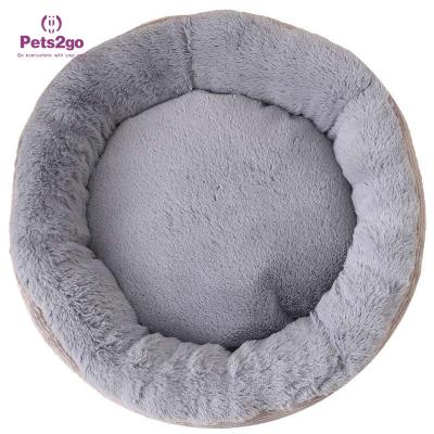 Chine Lit Mat For Better Sleep d'animal familier de fourrure de Faux de forme de beignet d'OEM à vendre