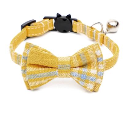 China Dog Pure Cotton Plaid 28X1cm Pet Bow Tie for sale