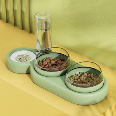 China Raised Ceramic Smart Dog Food Dispenser PP AS Material for sale