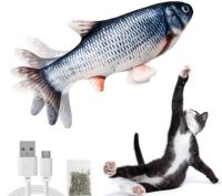 Κίνα Διαλογικό παιχνίδι γατών ψαριών Flopping με τα χτυπώντας ψάρια τσαντών Catnip για τις γάτες προς πώληση