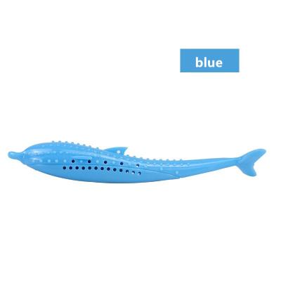 China Amazonië Populaire Cat Mint Silicone Fish Bite Bestand Zelf hallo Cat Toy Cat Toothbrush Pet Products Te koop