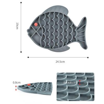 China Silicone Licking Pad Pet Feeding Bowl Slow Food For Cat And Dog Anti Choking for sale