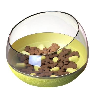 China Pet Supplies Factory Amazon Slow Food Water Basin Dog Food Basin Tableware Do Not Pour Slow Food Dog Bowl for sale