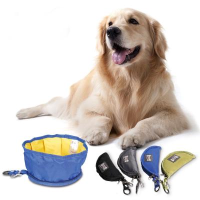 China Dog Food Outdoor Travel Supplies Dog Bowl Portable Foldable Waterproof Dog Bowl Pet Bowl for sale