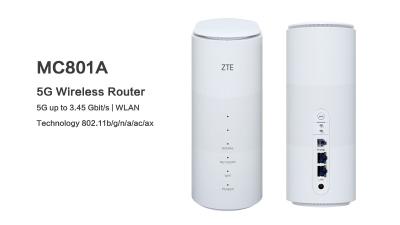 China CPE van ZTE MC801A 5G opende Binnenwifi Routers Binnen5g Router 100m SIM Card Te koop