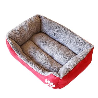 China Customized Sustainable Warm Sale 4 Sizes Large Cama Para Cachorro Dog Calming Bed for sale