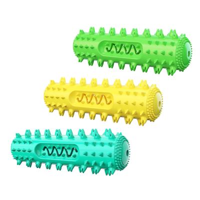 China New Viable Pet Supplies Dog Molar Bite Voice Toy Cleaning Interactive Bite Resistant Dog Toothbrush for sale