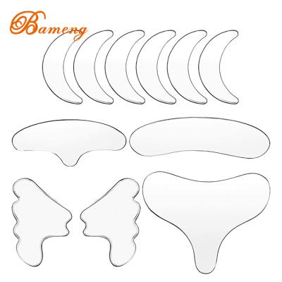 China Waterproof Silicone Facial Patches Reusable Silicone Face Patch Easy To Carry Silicone Gel Patch On Forehead Chin Chest for sale