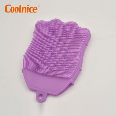 China All Natural Eco - Friendly Double Sided Super Soft Silicone Bath Brush For Body for sale