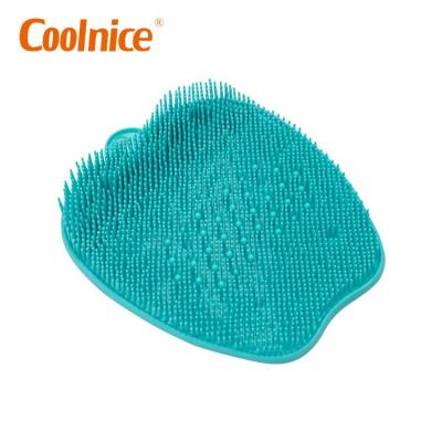 China EXFOLIATE Non Slip Shower Foot Scrubber Brush Cleaner Massager with Cleaning Function Silicone Foot Scrubber for sale