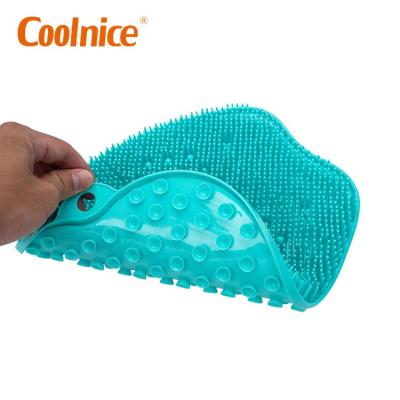 China EXFOLIATE Shower Foot Scrubber Brush Cleaner Massager Silicone Foot Remover for sale