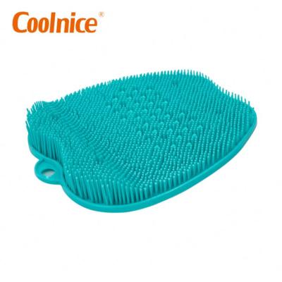 China All Natural Wholesale Foot Massager Mat Shower Foot Cleaner Scrubber With Non Slip Suction Cups for sale