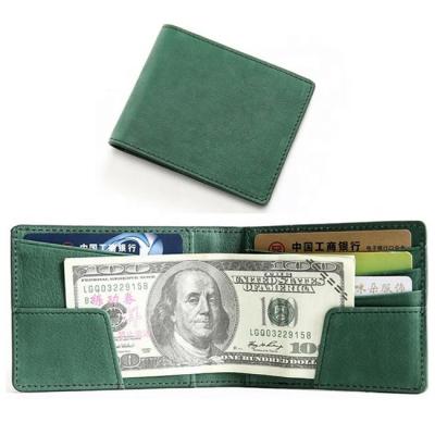 China RFID Design Men Genuine Leather Wallet Gentlemen Uncommon Thin Wallet Leather Wallet for sale