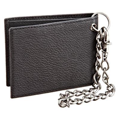 China 2018 fashionable new Chian cow leather wallet with chain, bifold wallet genuine leather for sale