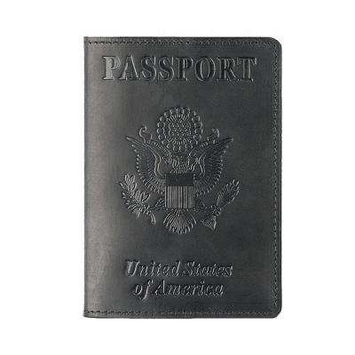 China Durable USA Passport 100% Genuine Leather Cover for sale