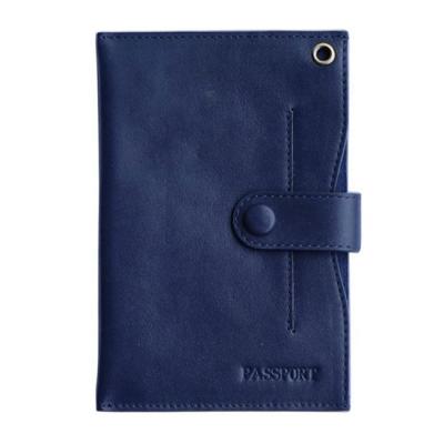 China Fashion High Quality Genuine Leather Passport Holder Cover Case Travel Wallet Ready To Carry for sale