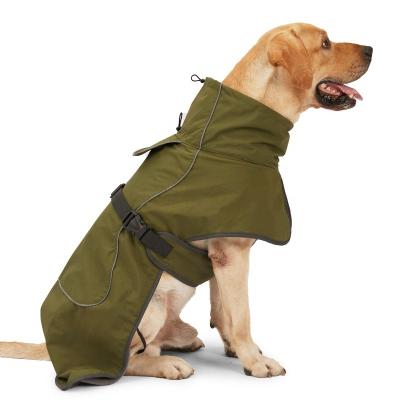 China Durable High Quality Military Style Dog Winter Clothes Doberman Shepherd Medium Large Dog Cotton Thickened Warm Coat for sale