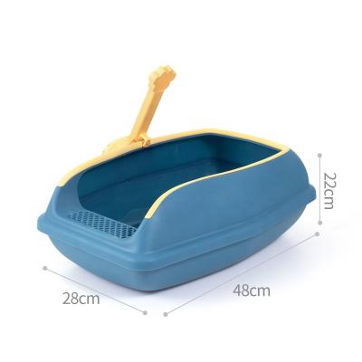 China Sustainable Splash Proof Cat's Litter Box Pet Supplies for sale