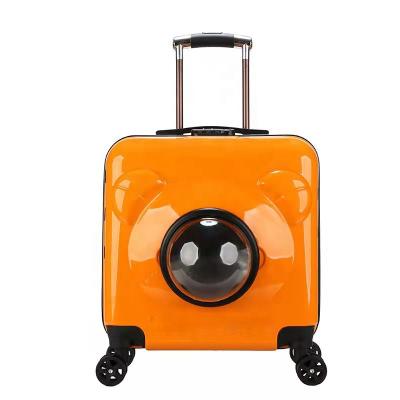 China 16 Inch Pet Carriage Dog Viable Travel Bag Outdoor Pet Cart Case for sale